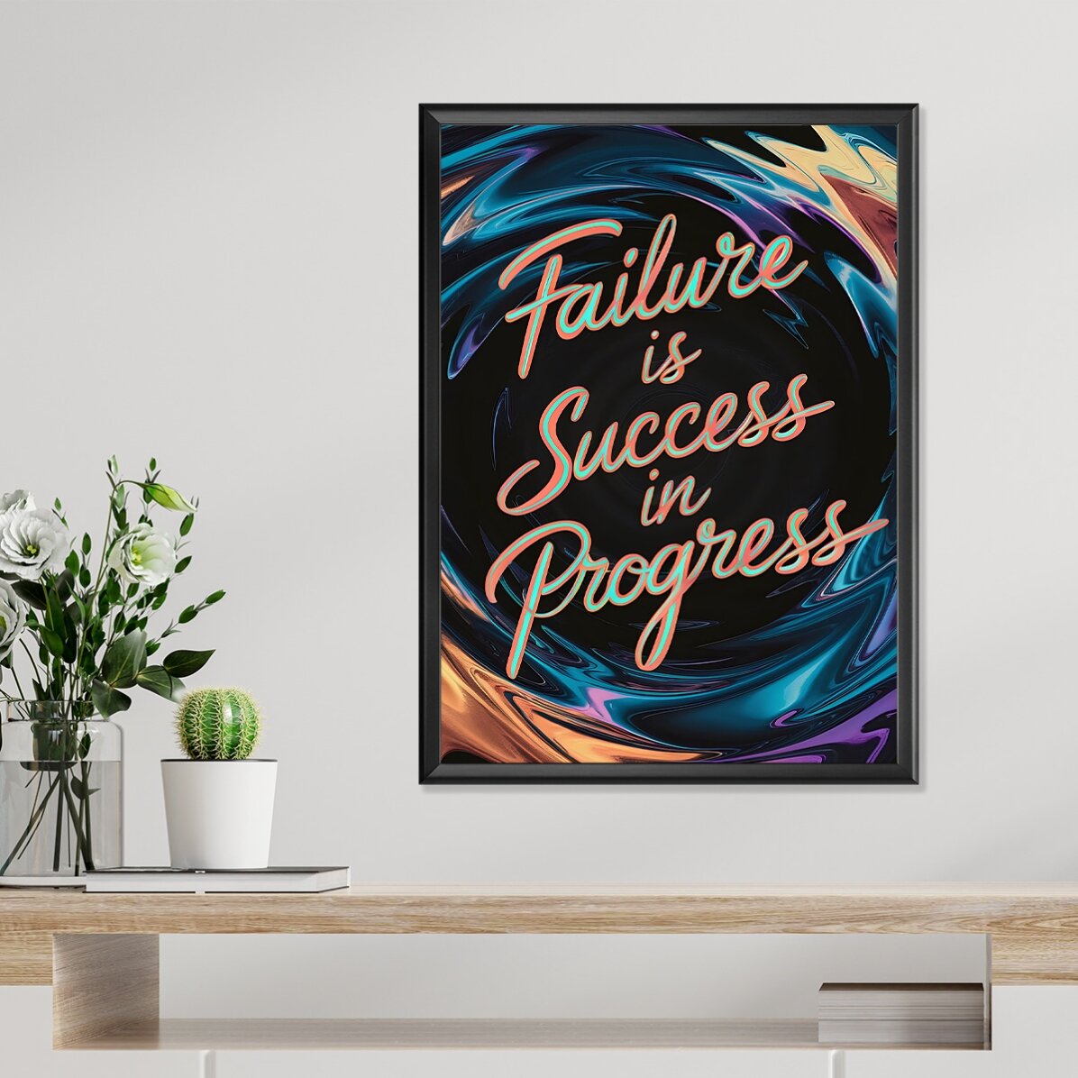 Poster: “Il fallimento è un successo in divenire”