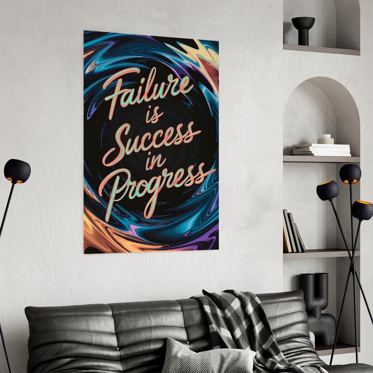 Poster: “Il fallimento è un successo in divenire”