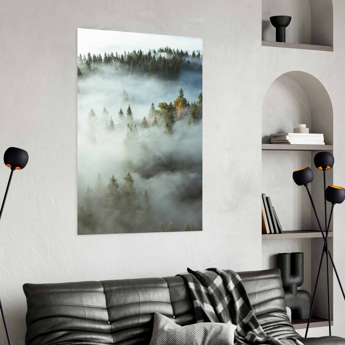 Poster “Foresta nella nebbia”