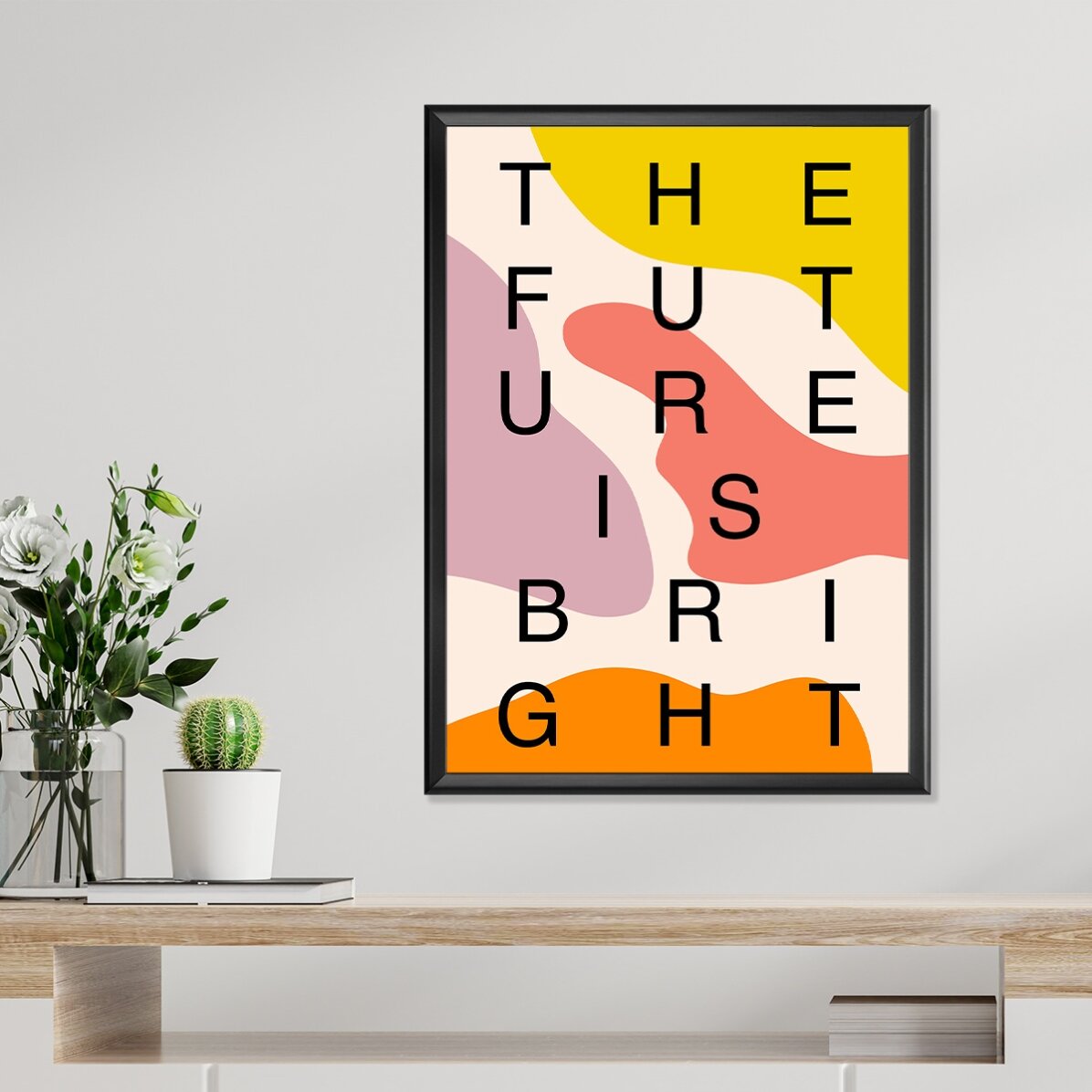 Poster “Future is bright”, macchie di colore