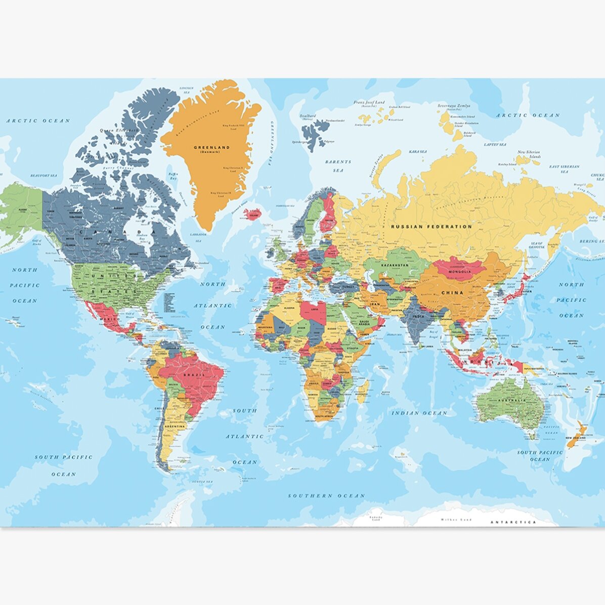 Poster: Mappa del mondo