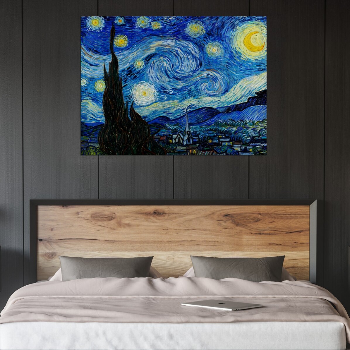 Poster in formato orizzontale - Vincent Van Gogh - Notte stellata, 1889