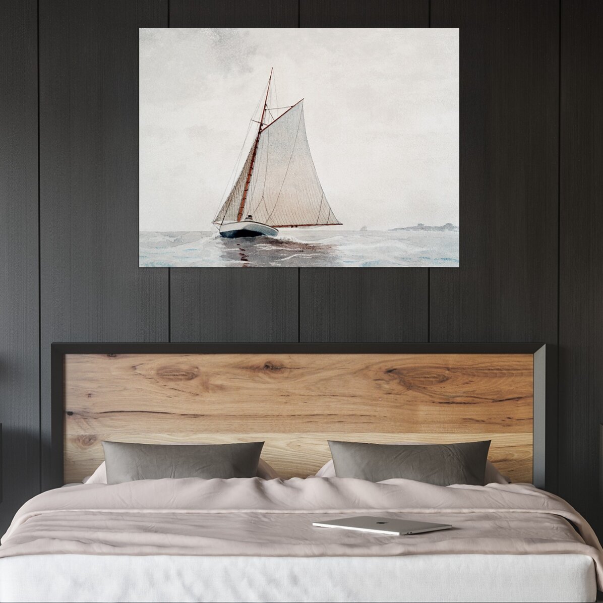 Poster in formato orizzontale - Winslow Homer - Partenza dal porto di Gloucester, 1880
