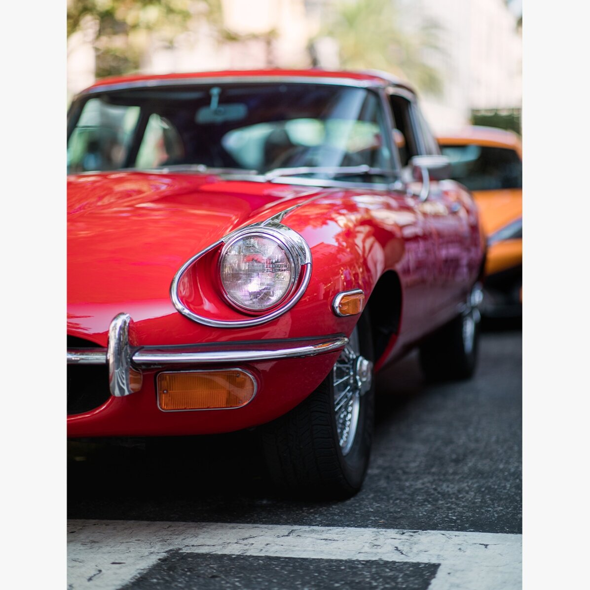 Poster: Auto rossa d