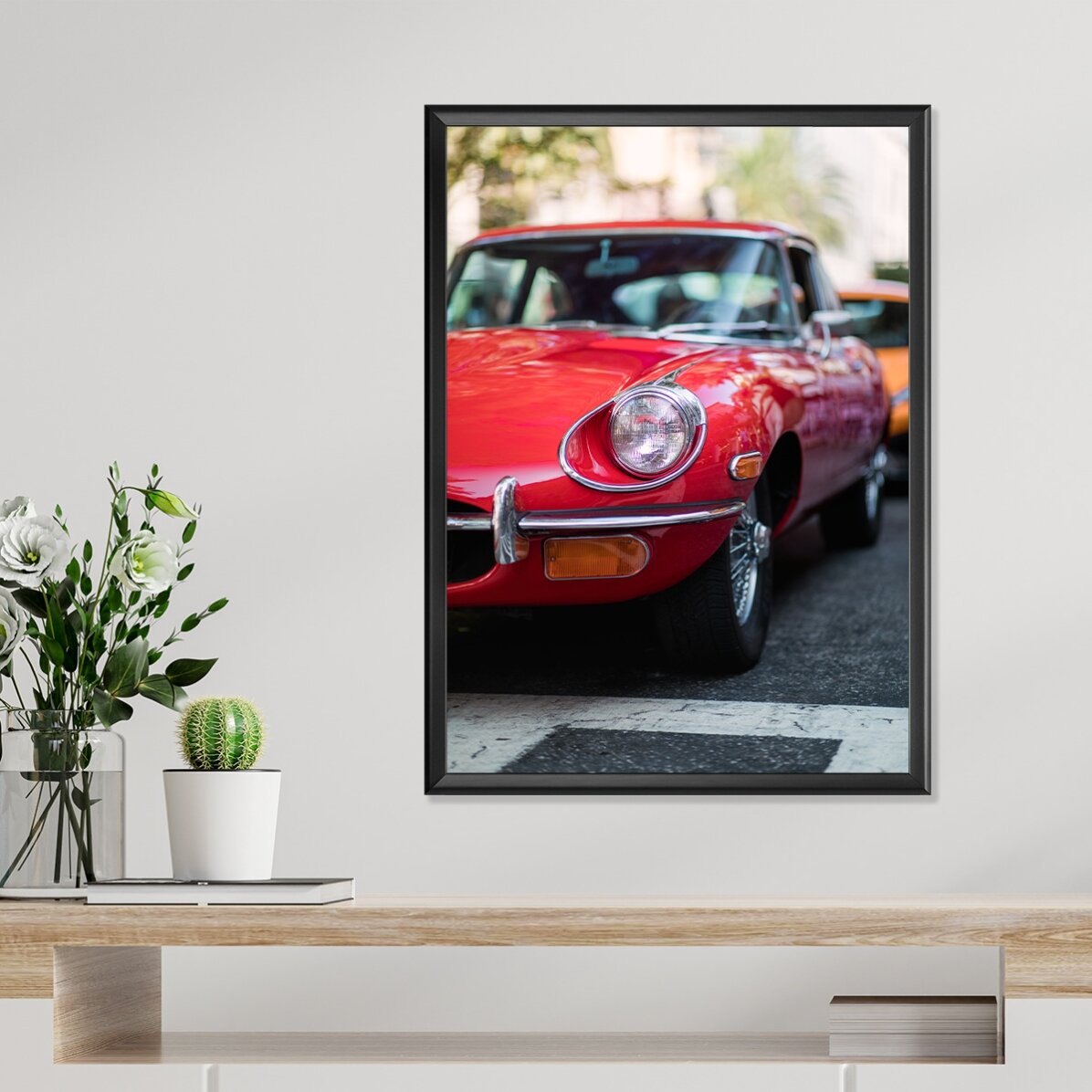 Poster: Auto rossa d