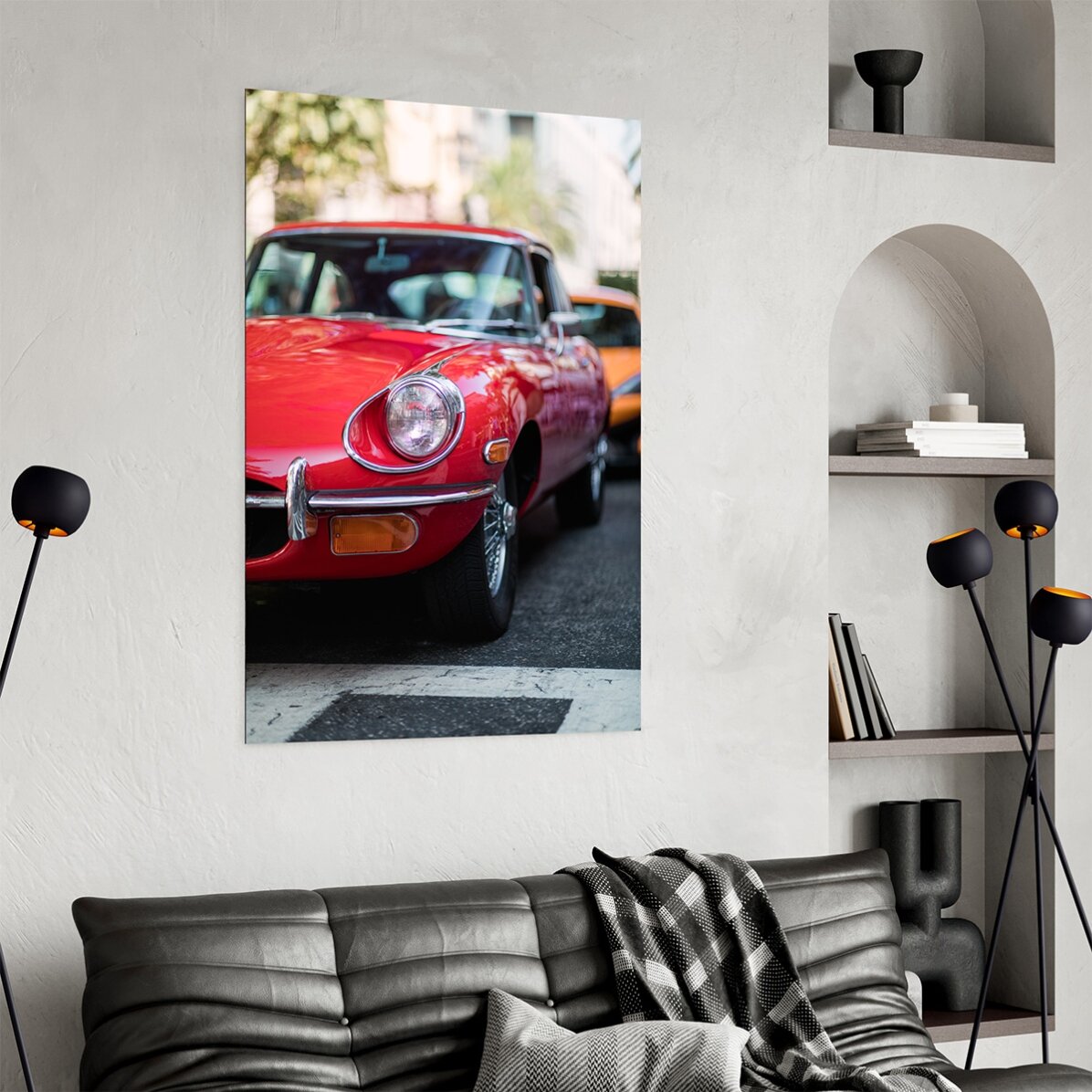 Poster: Auto rossa d