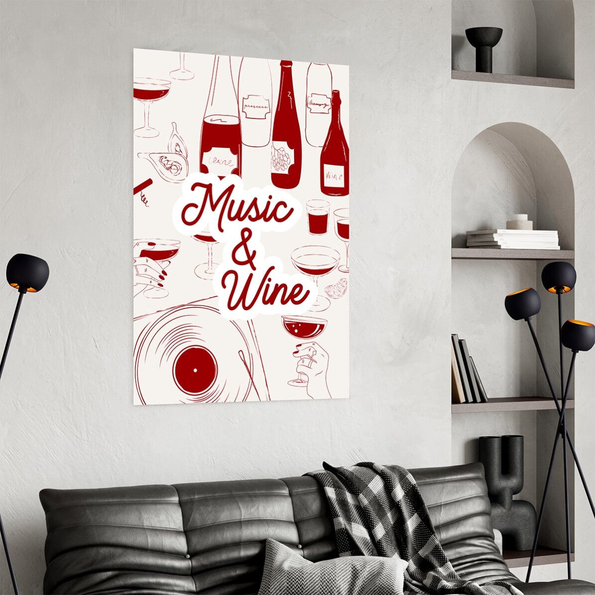 Poster Musica e Vino
