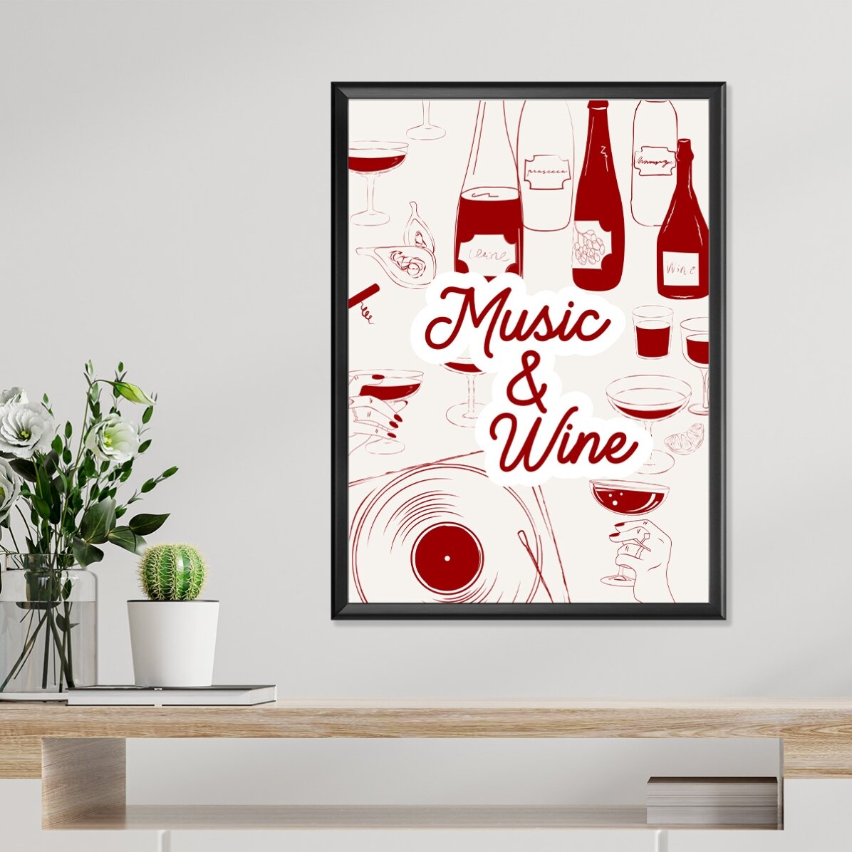 Poster Musica e Vino