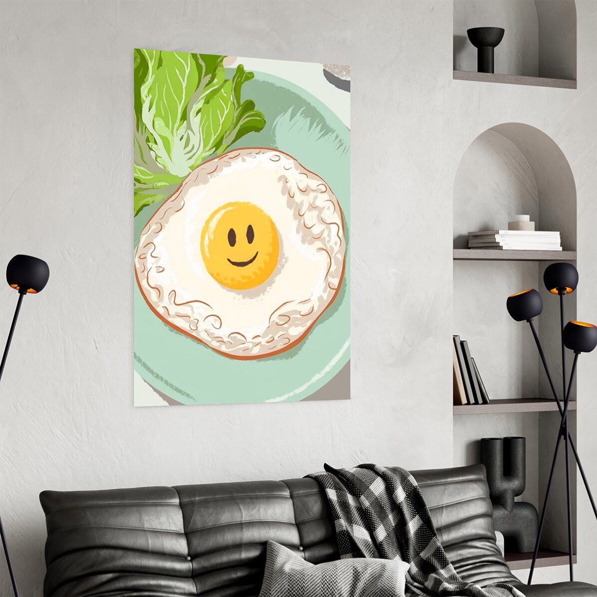 Poster “Uovo con l’occhio felice”