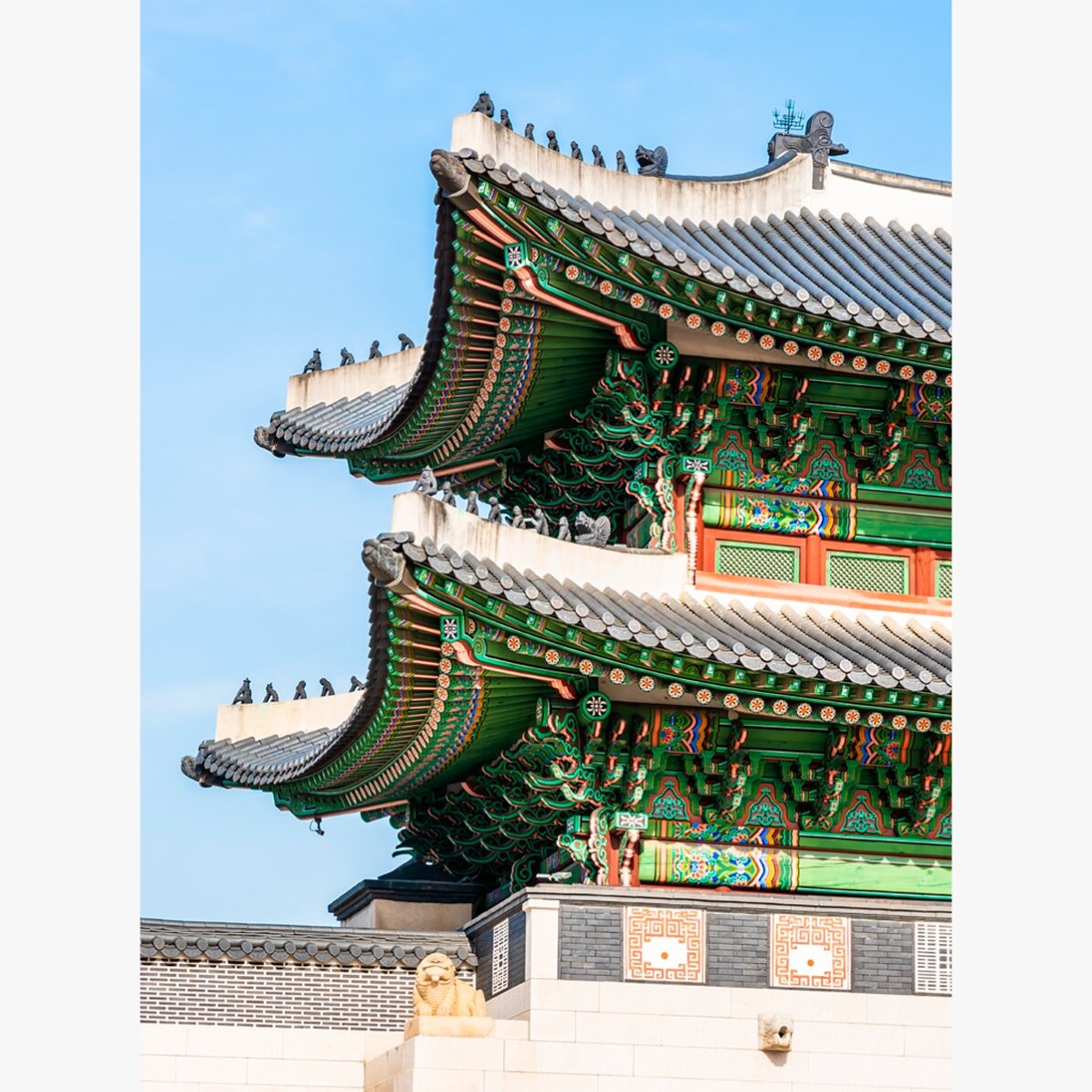 Poster del Palazzo di Seul, Corea del Sud