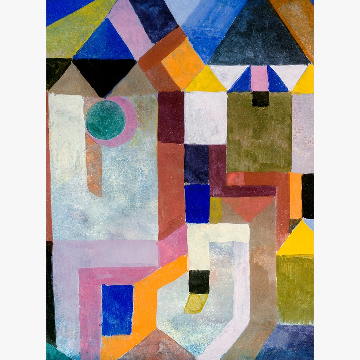 Poster di Paul Klee, “Colorful Architecture” 1917