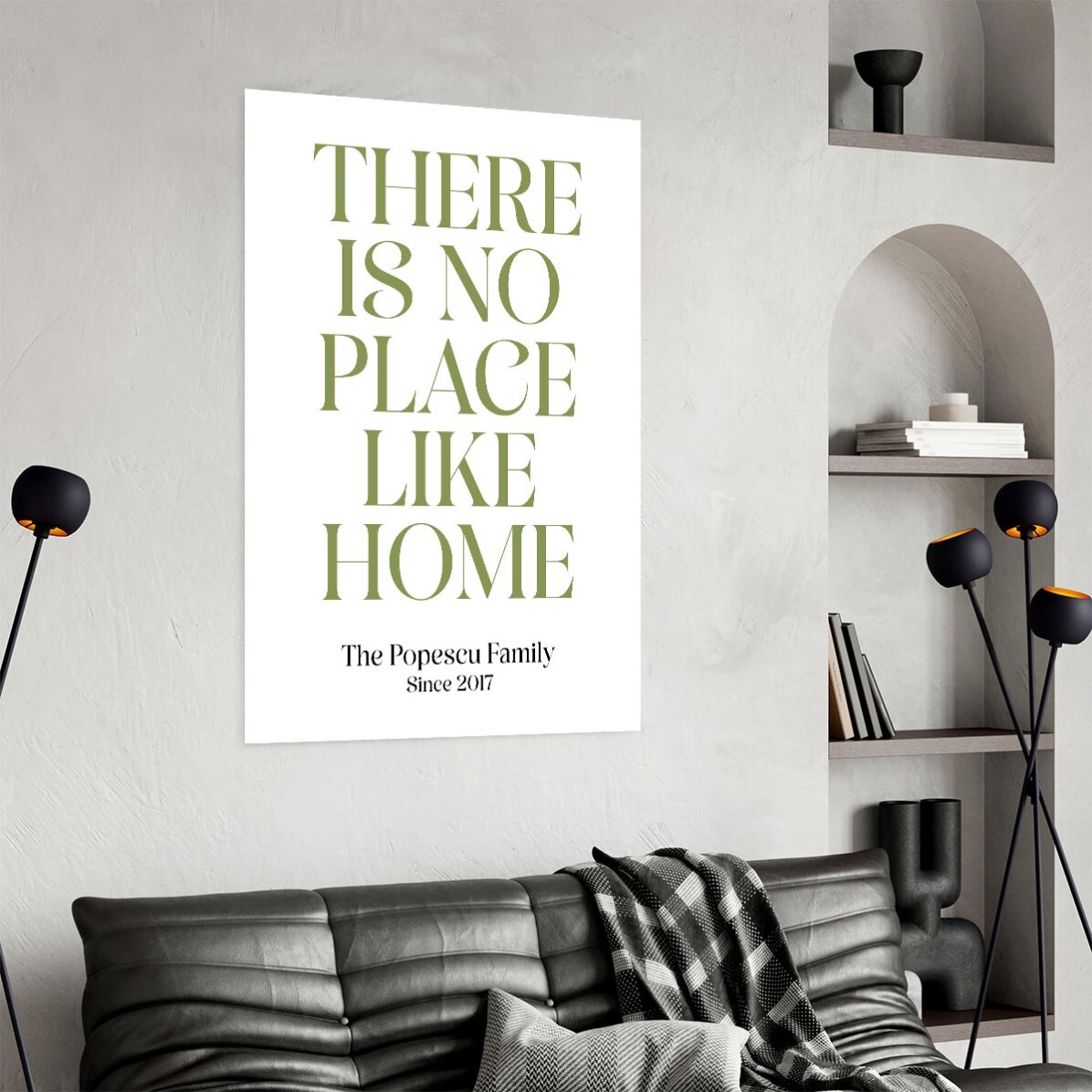Poster personalizzato con messaggio - Home