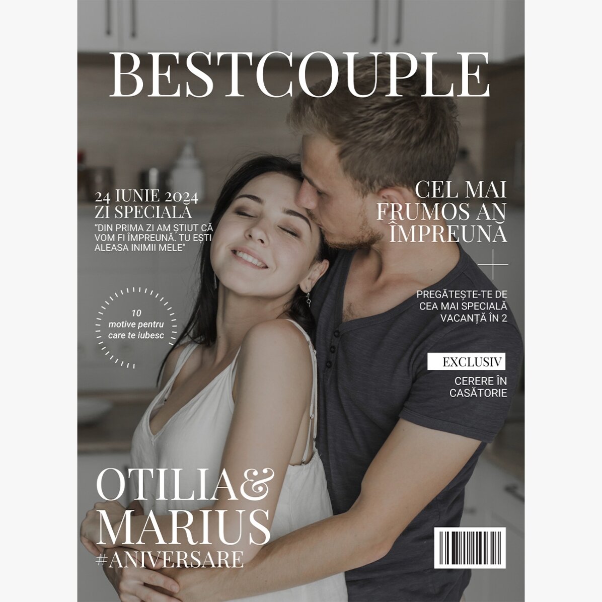 Poster personalizzato con foto e testo - Copertina di rivista