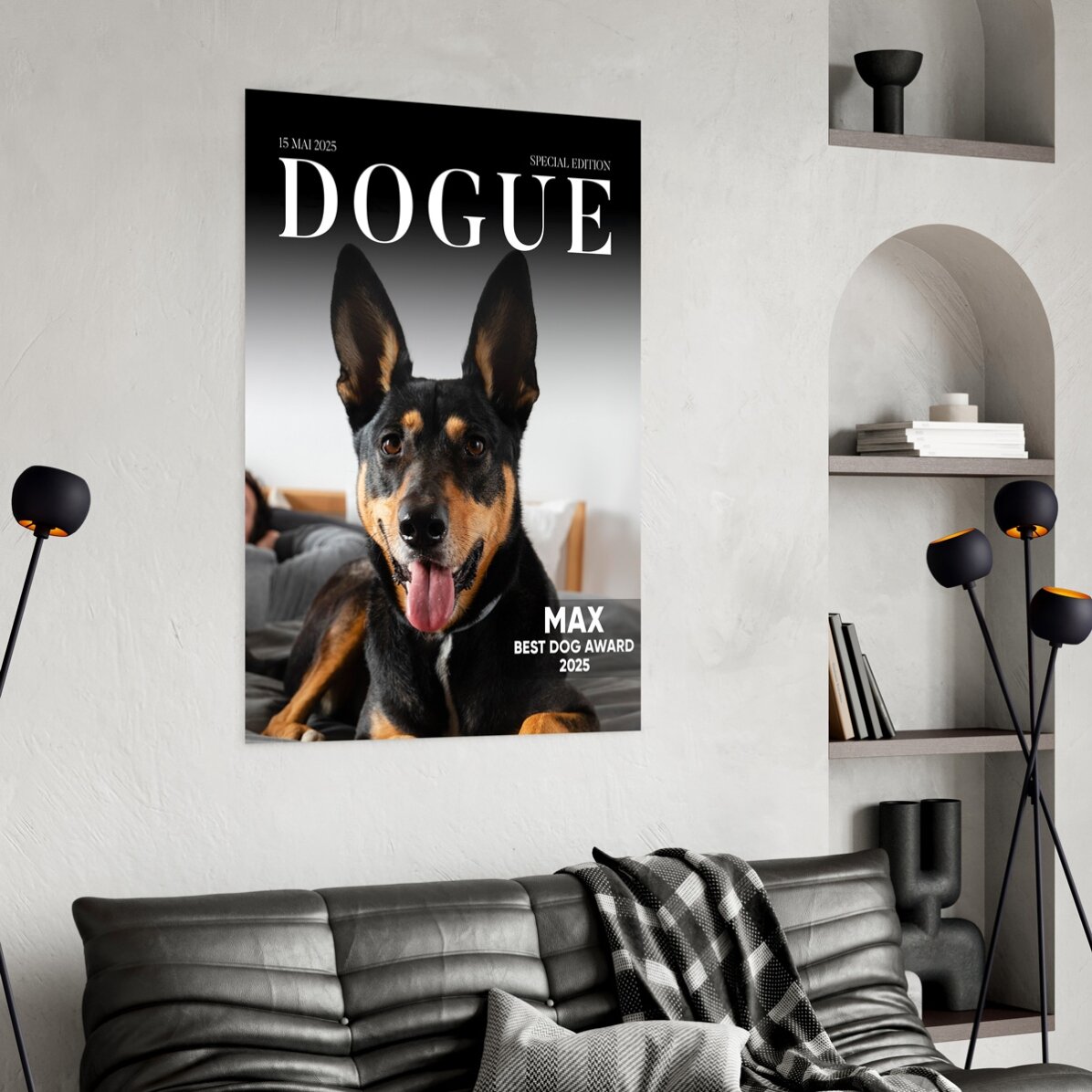 Poster personalizzato con foto e testo - Dogue