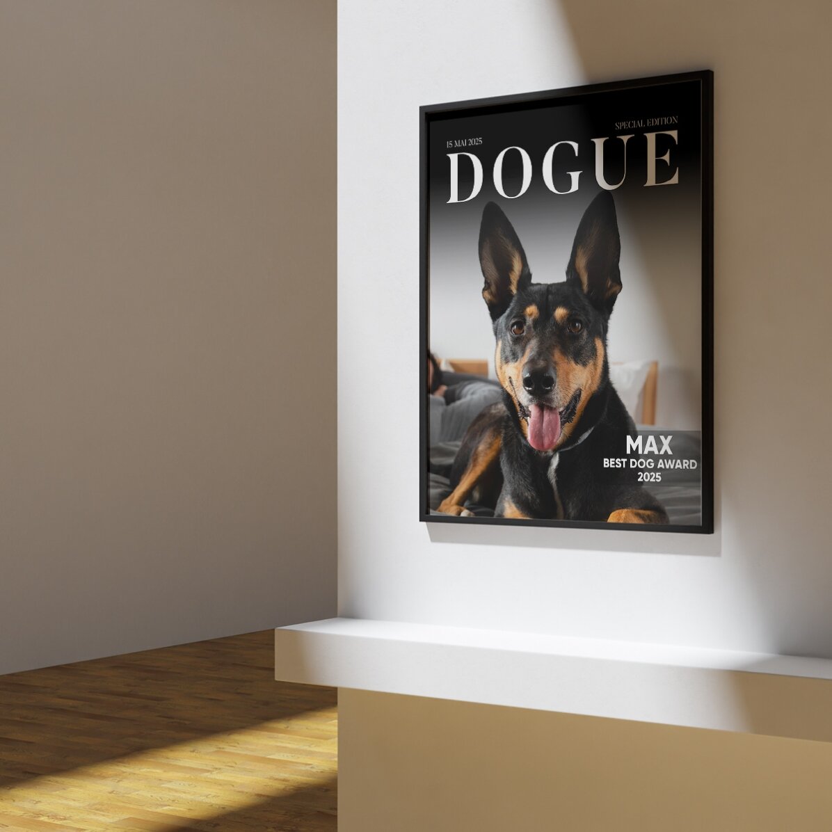 Poster personalizzato con foto e testo - Dogue