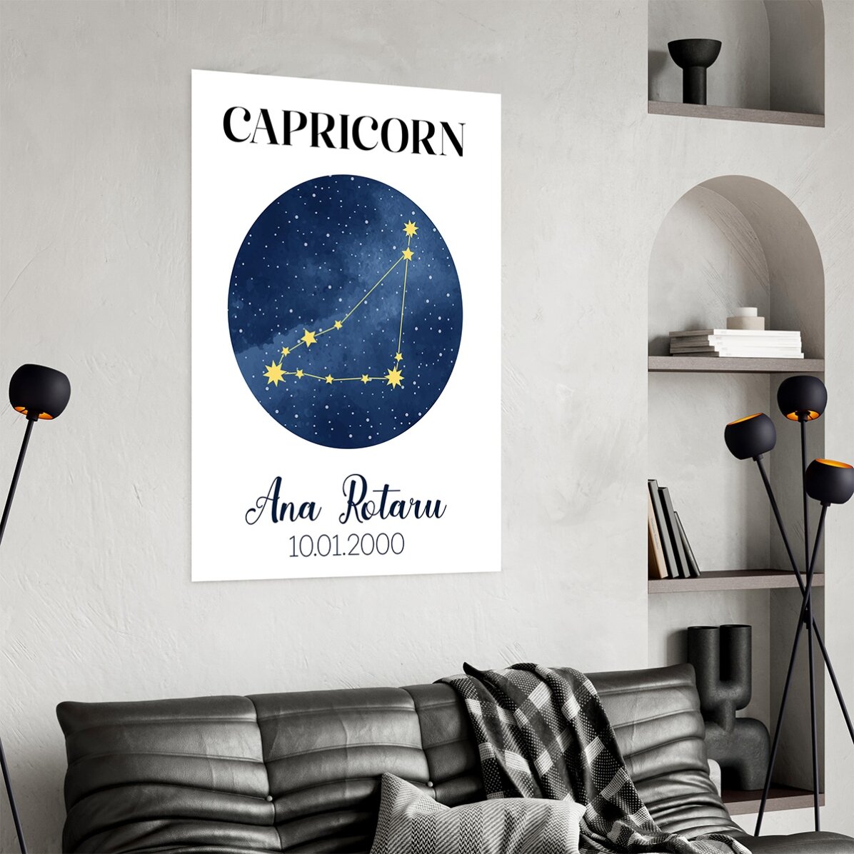 Poster personalizzato con testo - La costellazione del Capricorno
