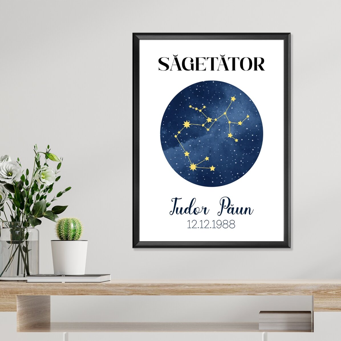 Poster personalizzato con testo - La costellazione del Segno zodiacale del Sagittario