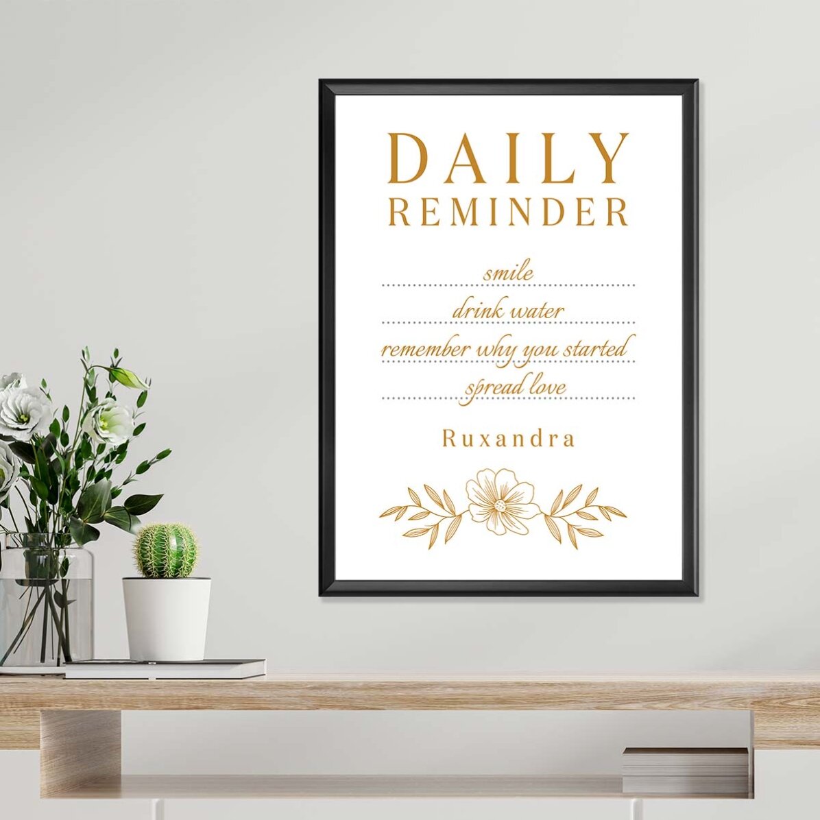 Poster personalizzato con testo - Promemoria quotidiano