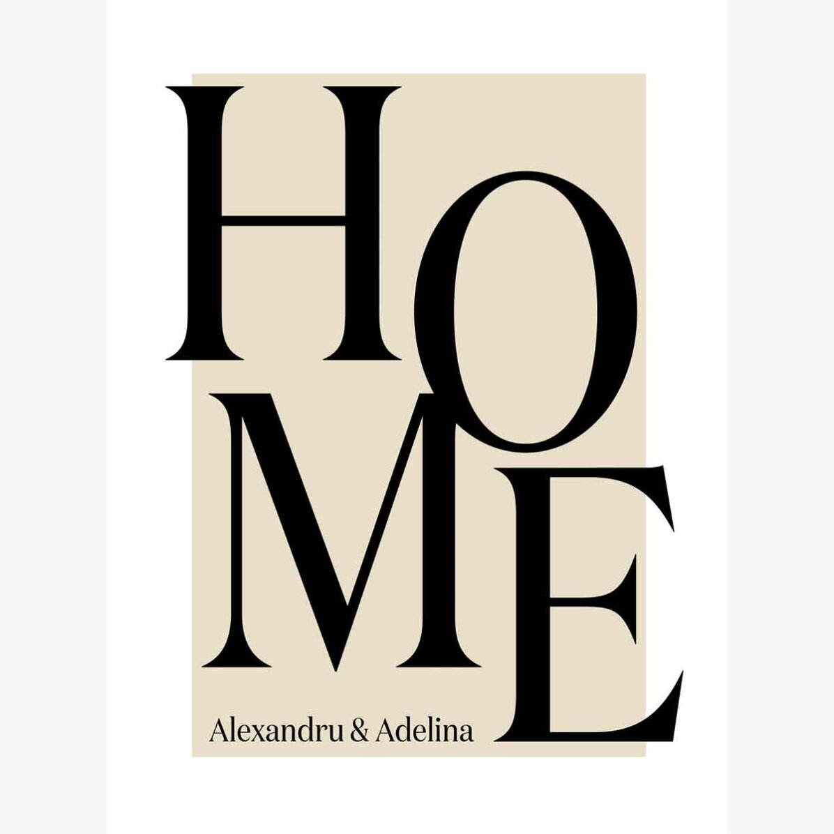 Poster personalizzato con testo - Home