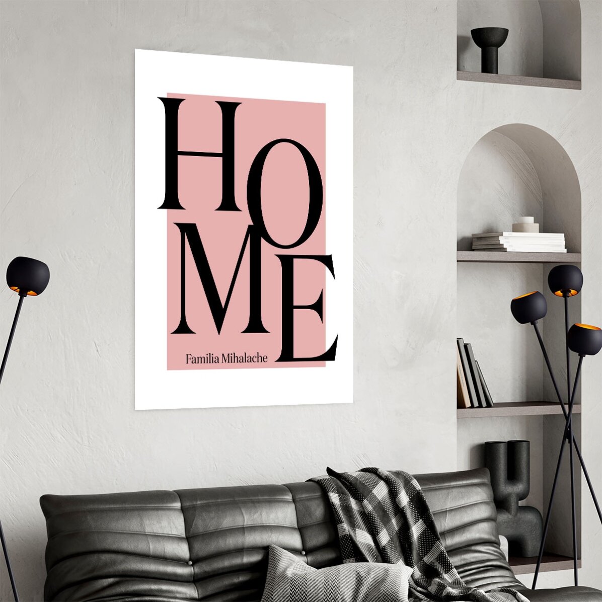 Poster personalizzato con testo - Home