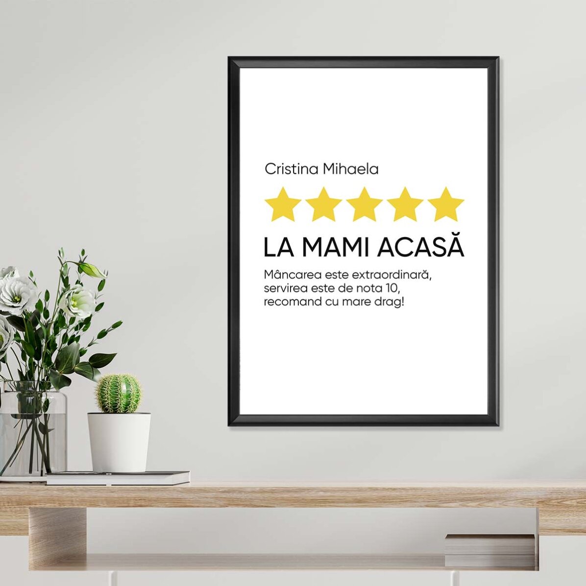 Poster personalizzato con testo - Recensione