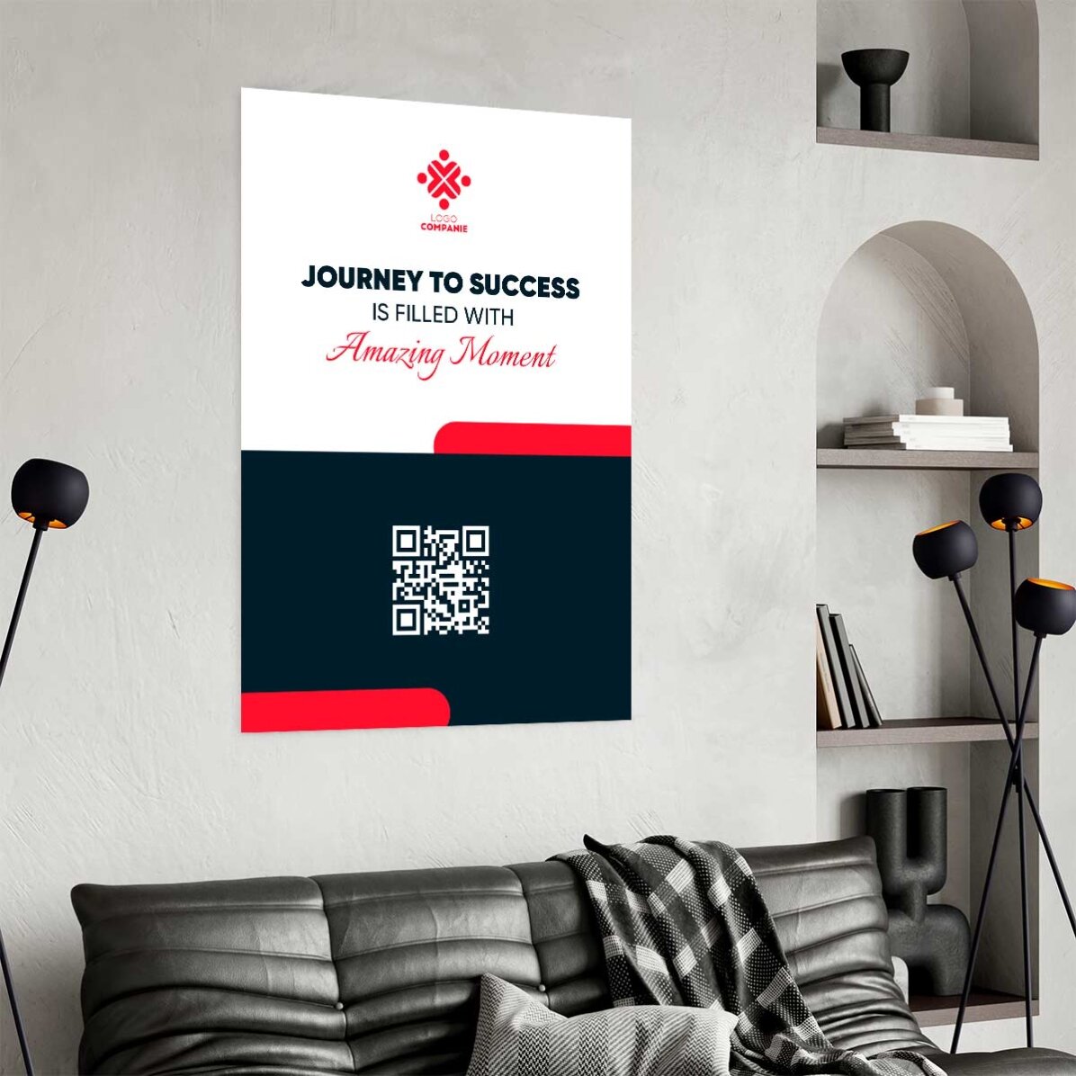 Poster personalizzato con testo e logo - Journey