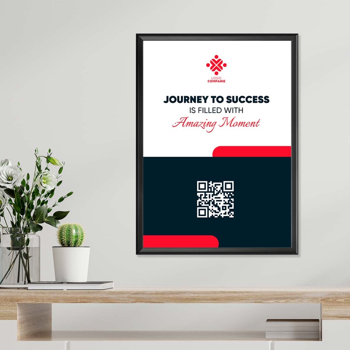 Poster personalizzato con testo e logo - Journey