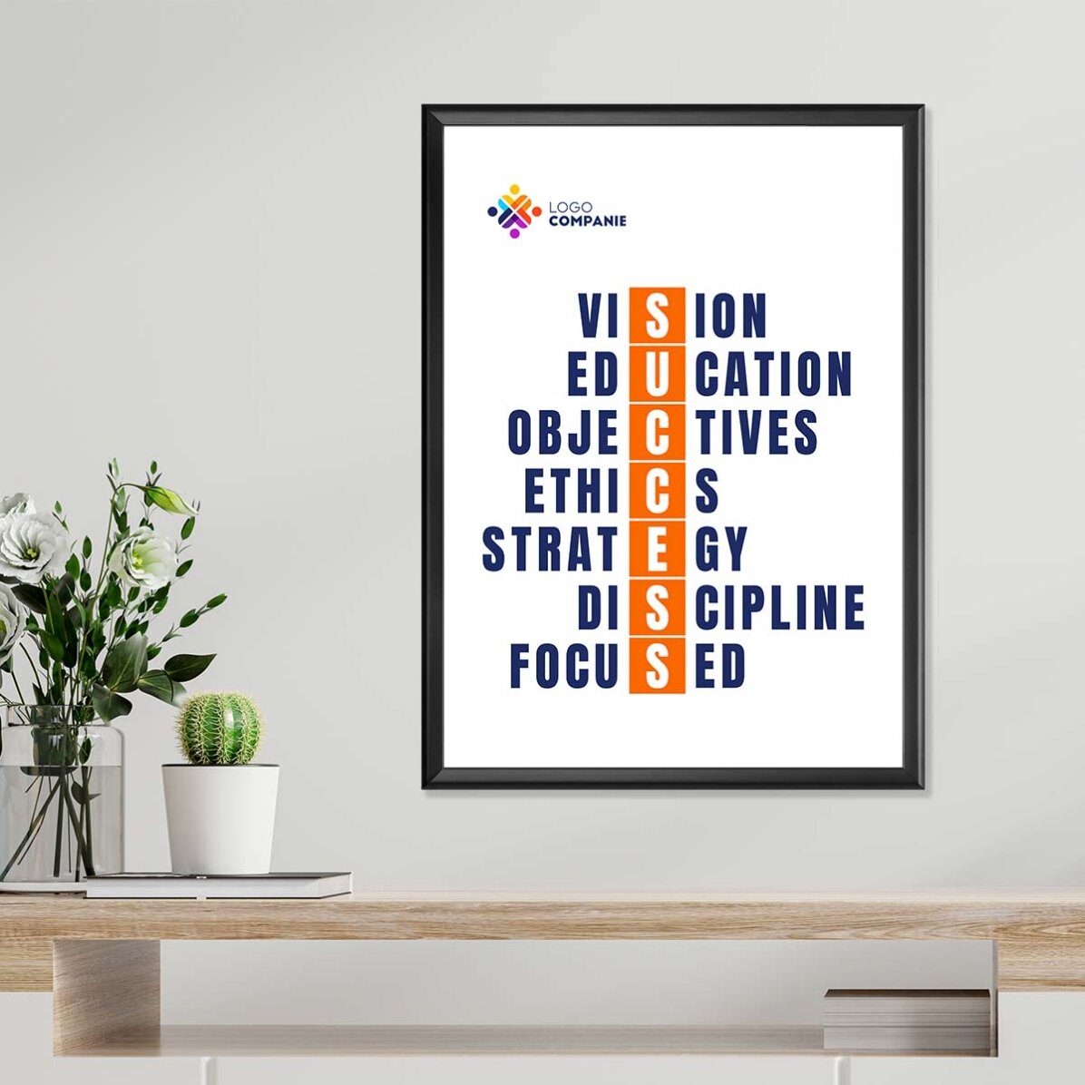 Poster personalizzato con testo e logo - Success