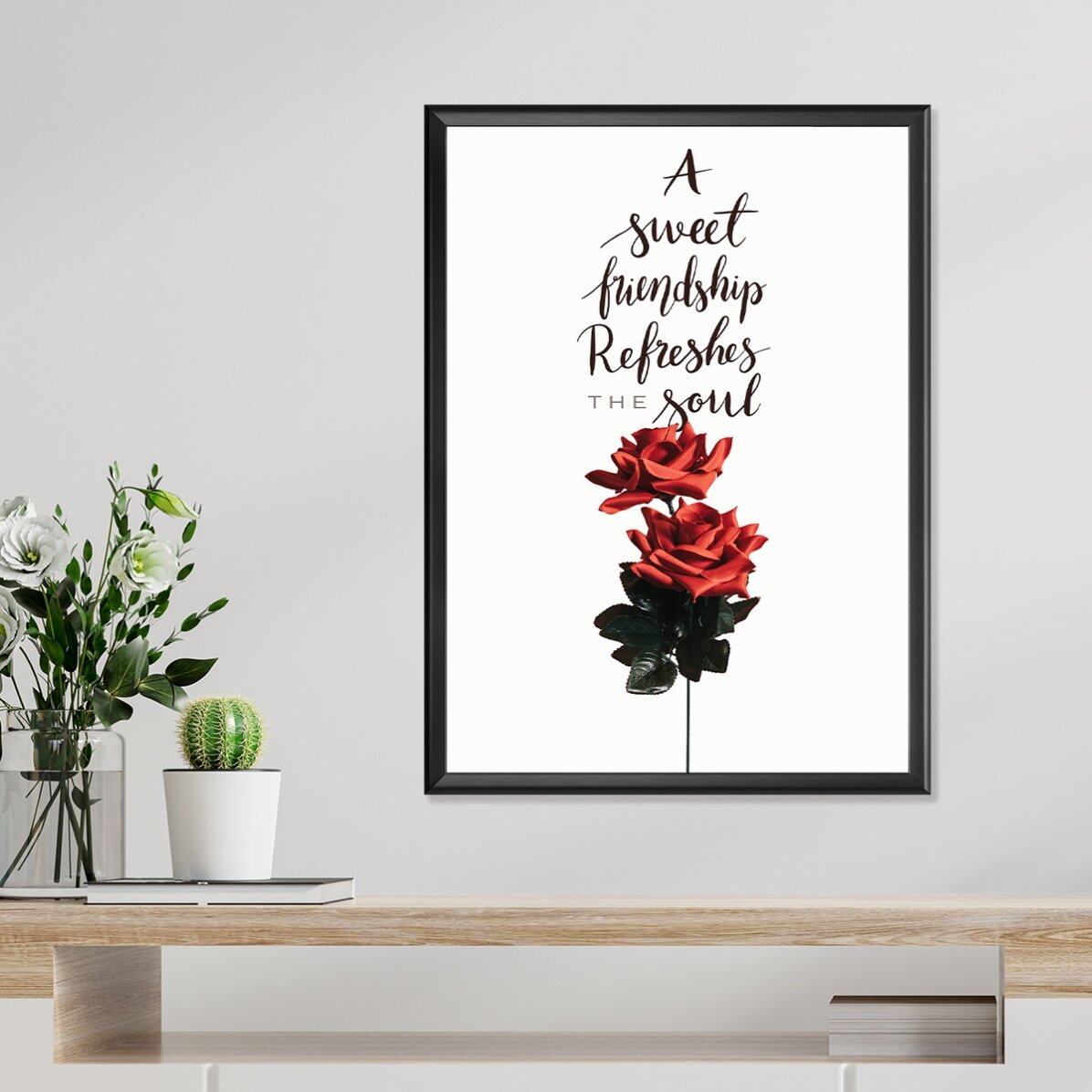 Poster “Amicizia con le rose”