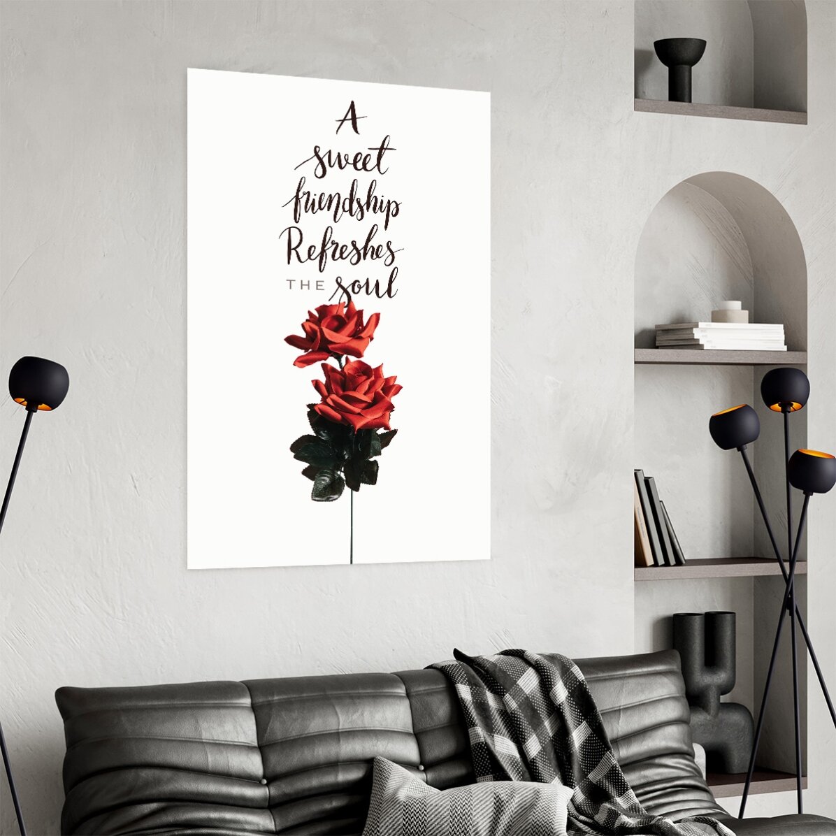 Poster “Amicizia con le rose”