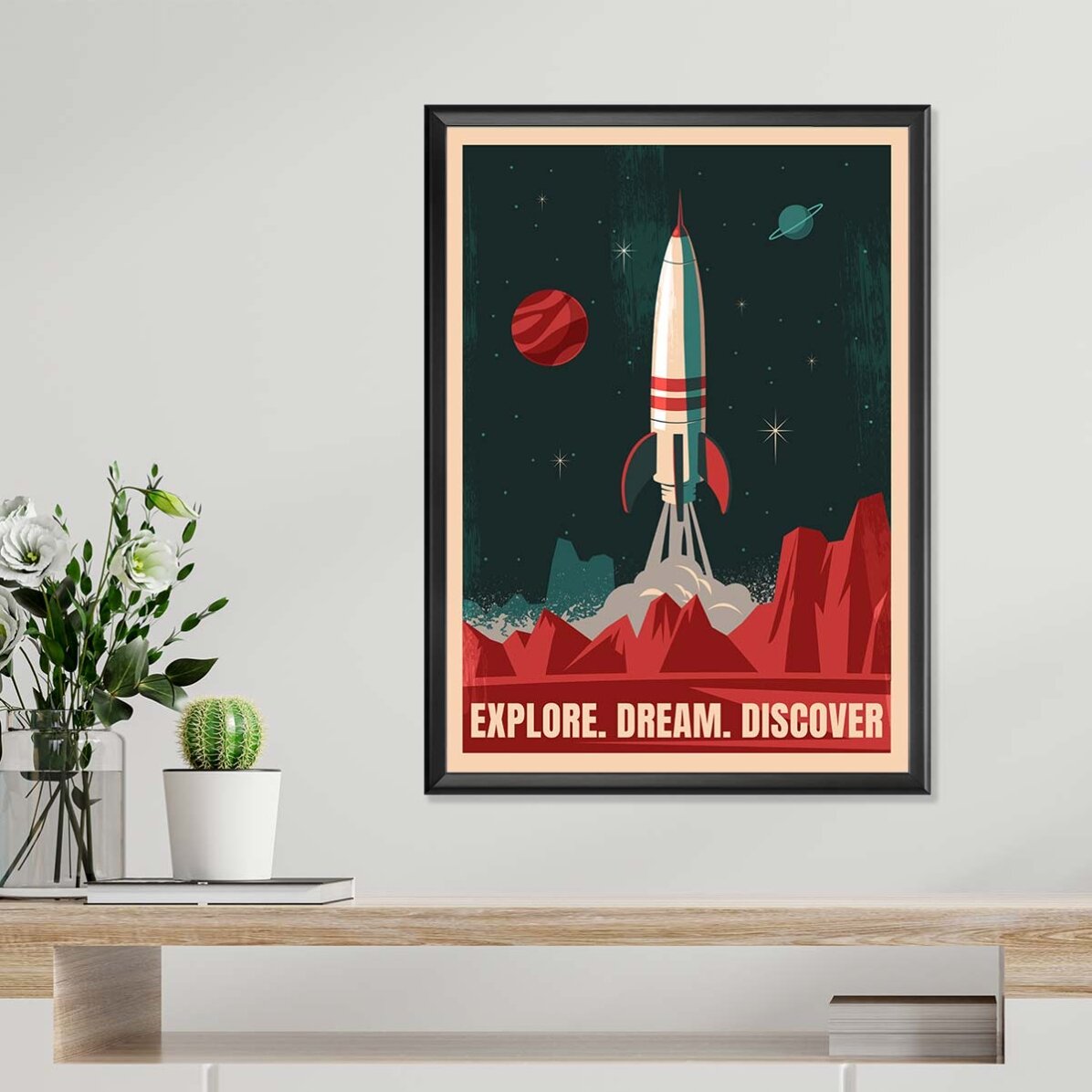 Poster “Razzo spaziale”