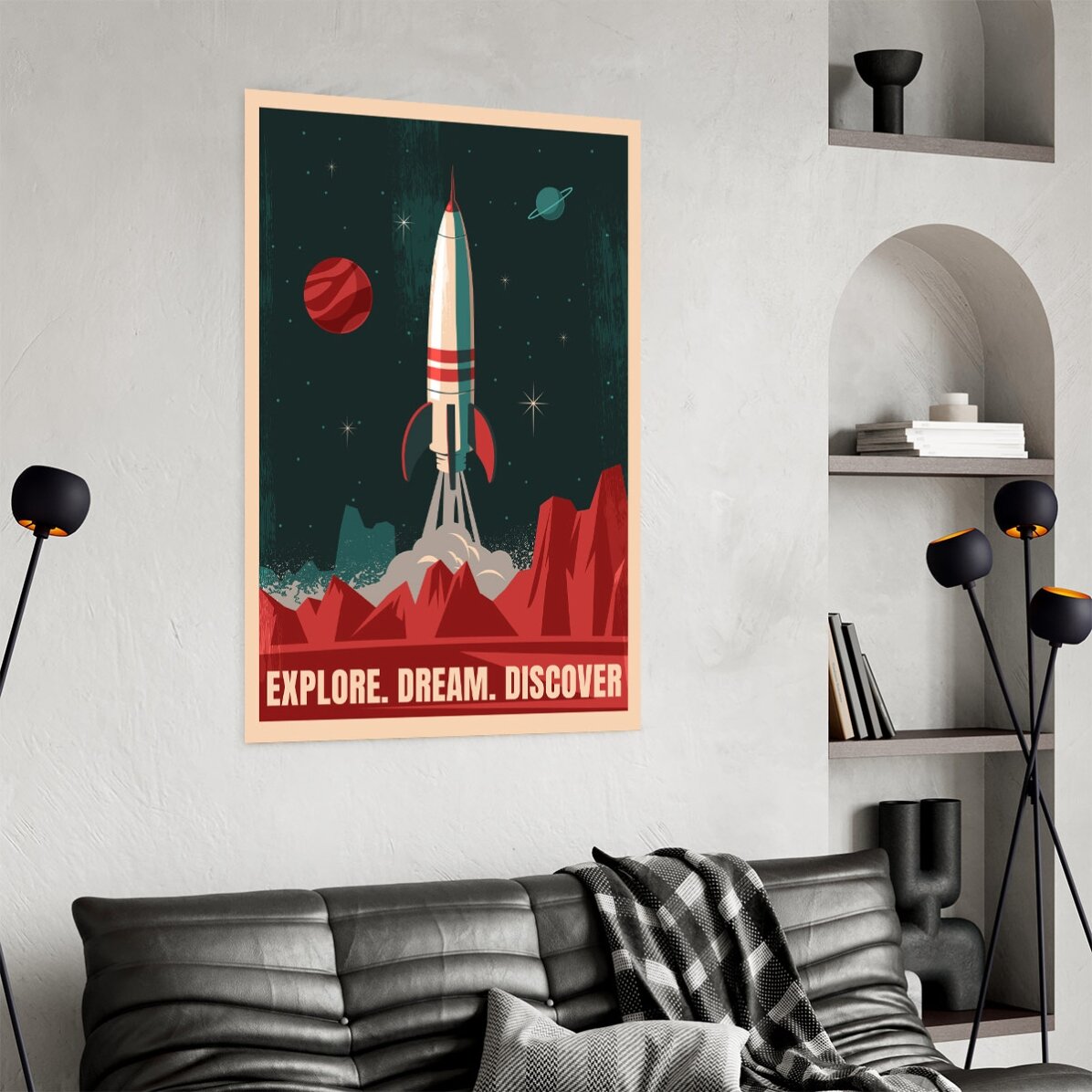Poster “Razzo spaziale”