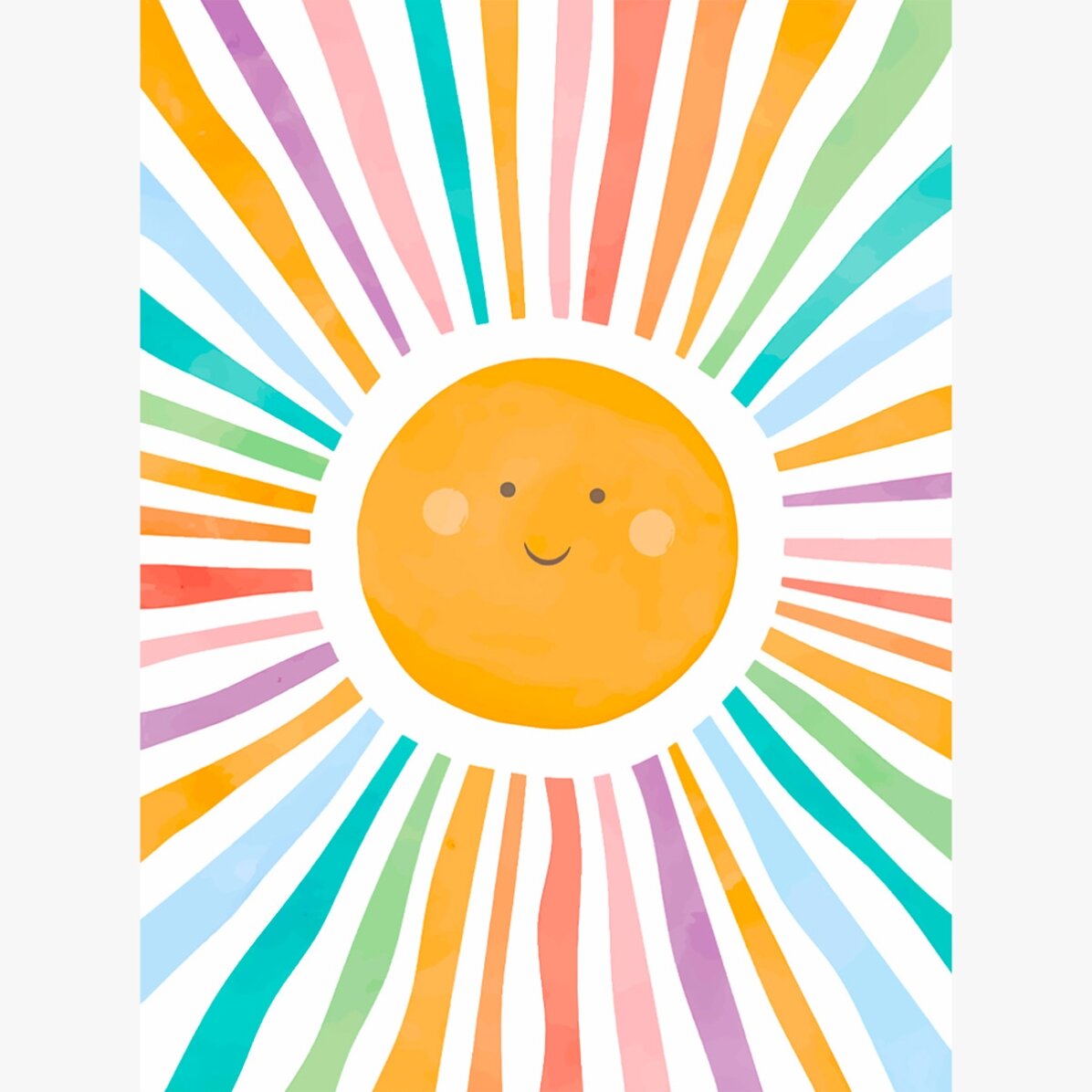 Poster “Sole colorato”