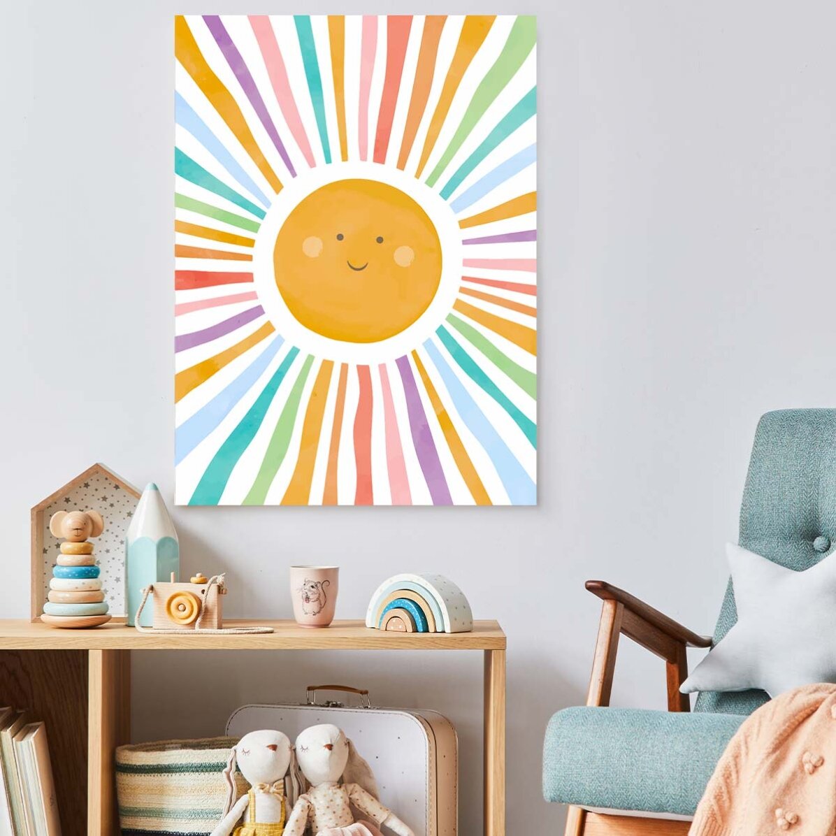 Poster “Sole colorato”