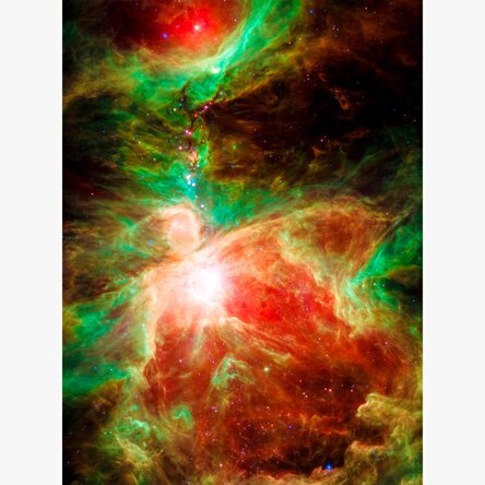 Poster "La nebulosa rossa e verde"