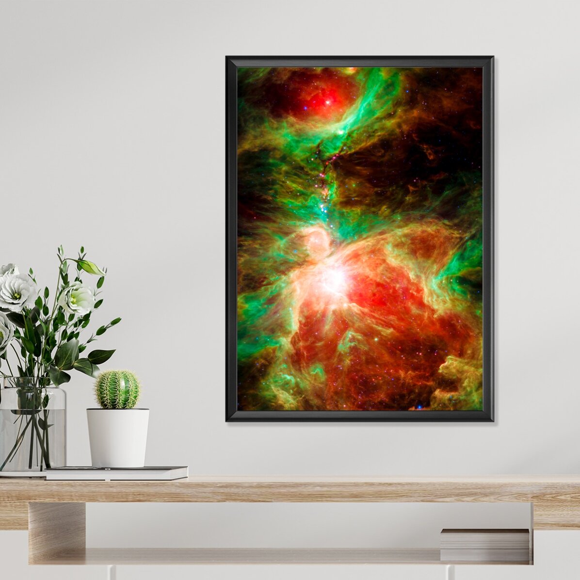 Poster "La nebulosa rossa e verde"