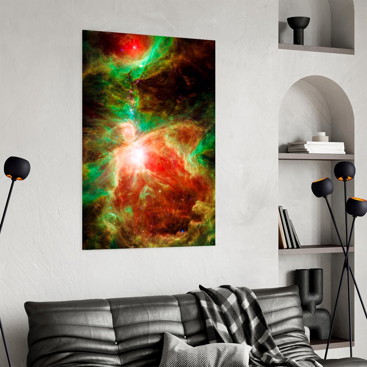 Poster "La nebulosa rossa e verde"