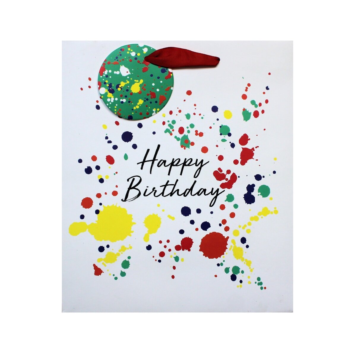 Sacchetto regalo - modello Happy Birthday splash