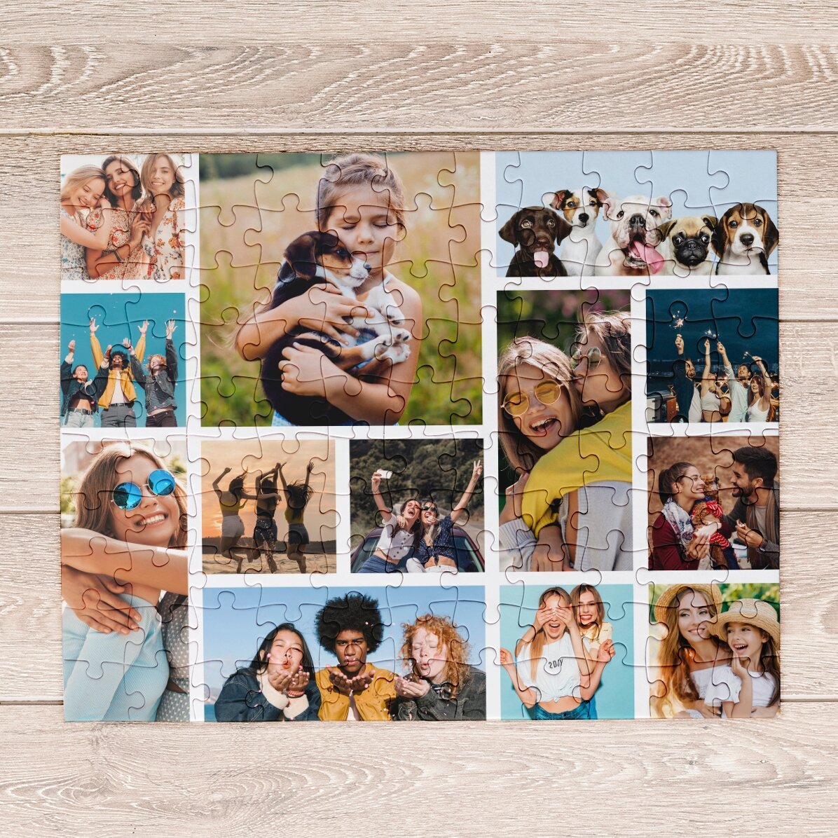 Puzzle personalizzato con 13 foto, 24x19 cm
