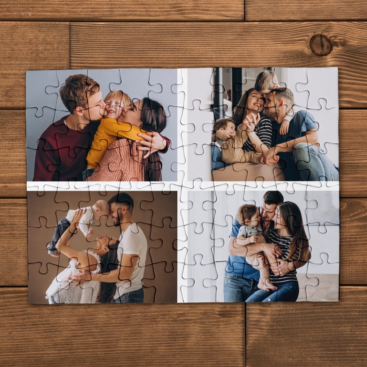 Puzzle personalizzato con 4 foto, 20x15 cm