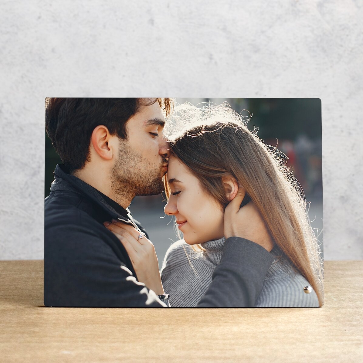 Cornice da scrivania personalizzata con una foto in formato orizzontale