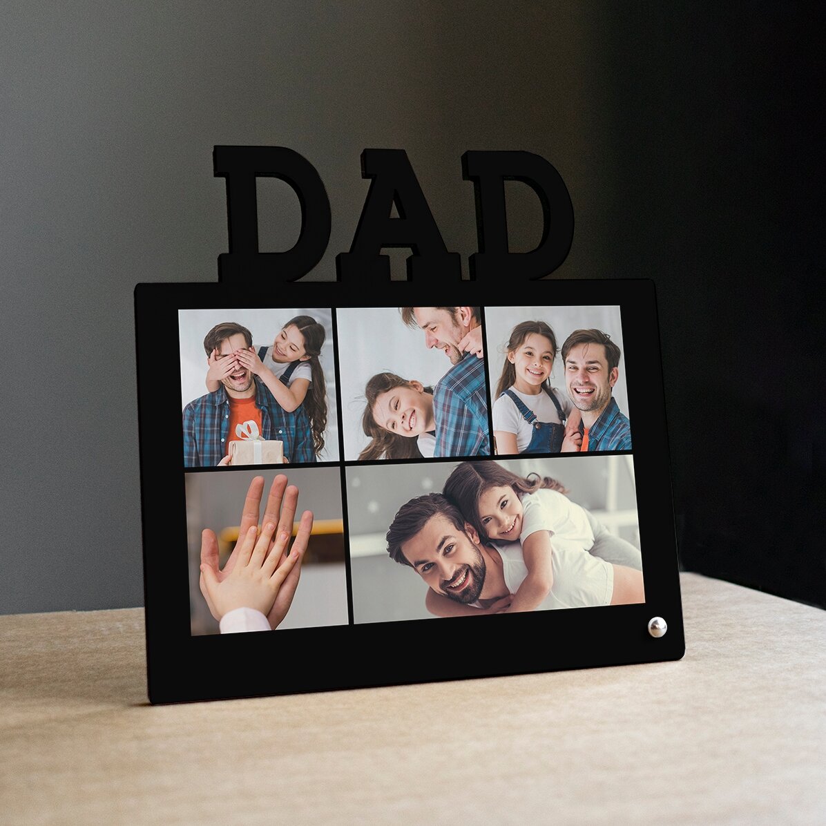 Cornice da scrivania personalizzata con 5 foto - modello DAD
