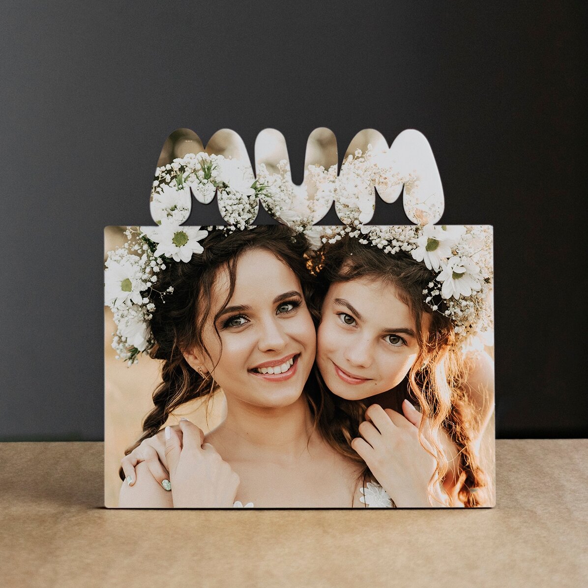 Cornice da scrivania personalizzata con una foto - modello MUM