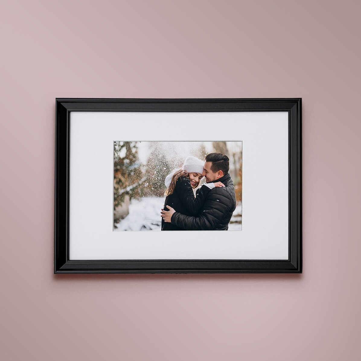 Cornice personalizzata con una foto - passe-partout A4 orizzontale