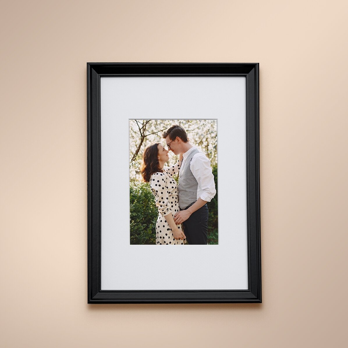 Cornice personalizzata con una foto - passe-partout A4 verticale