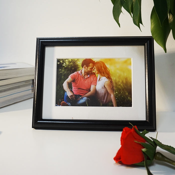 Cornice personalizzata con una foto - passe-partout A5 orizzontale