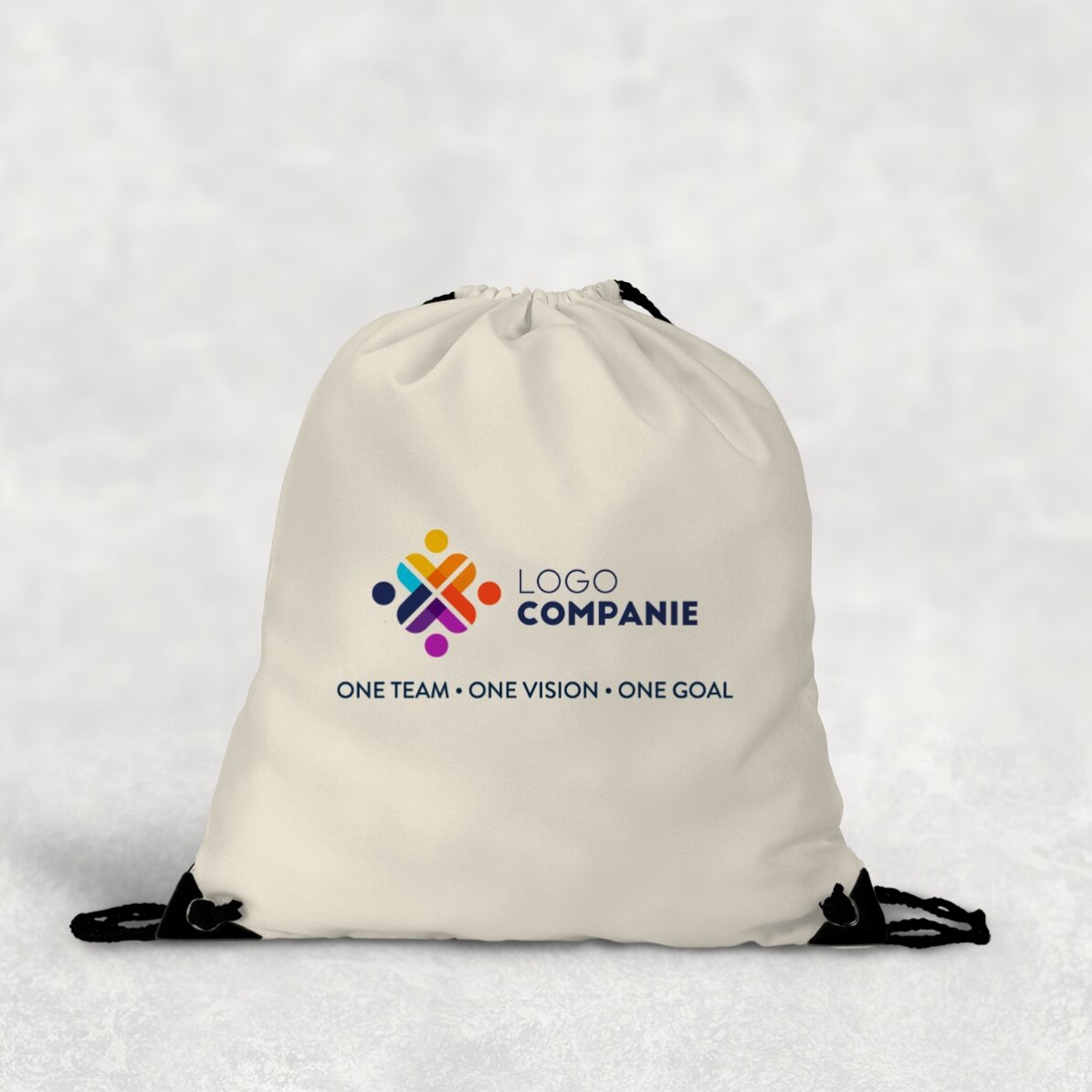 Zaino personalizzato con logo e testo