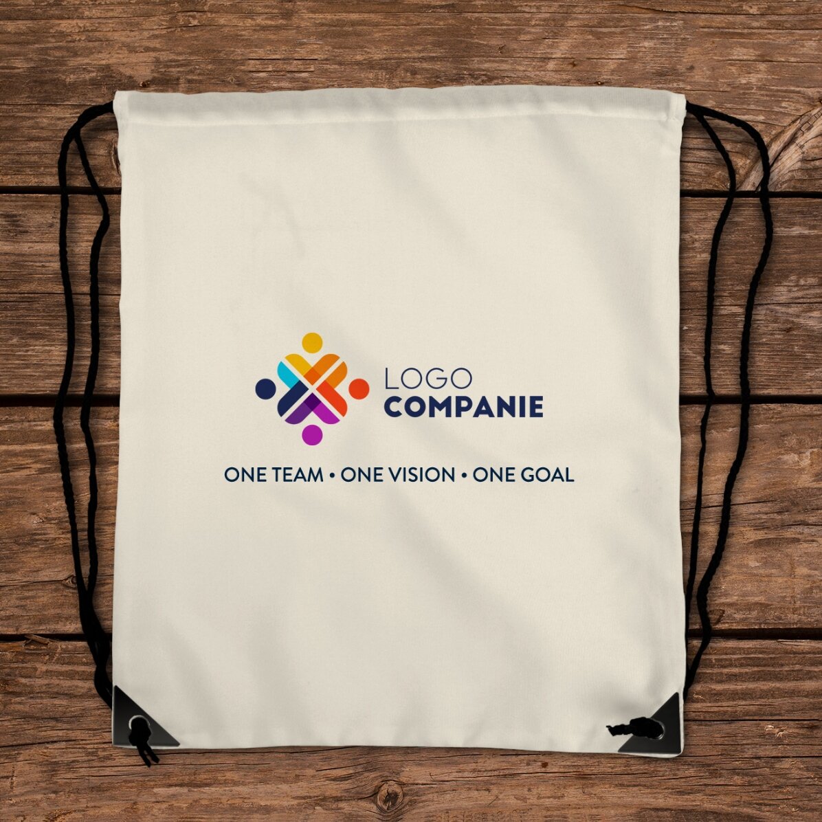 Zaino personalizzato con logo e testo