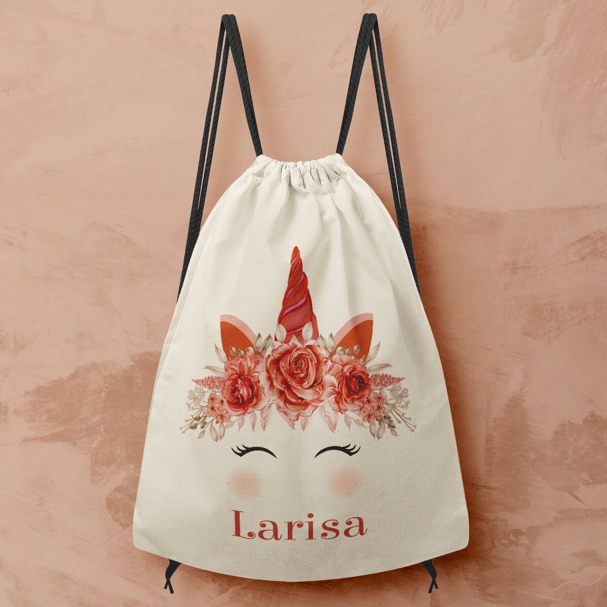 Zaino personalizzato con scritta - Unicorno