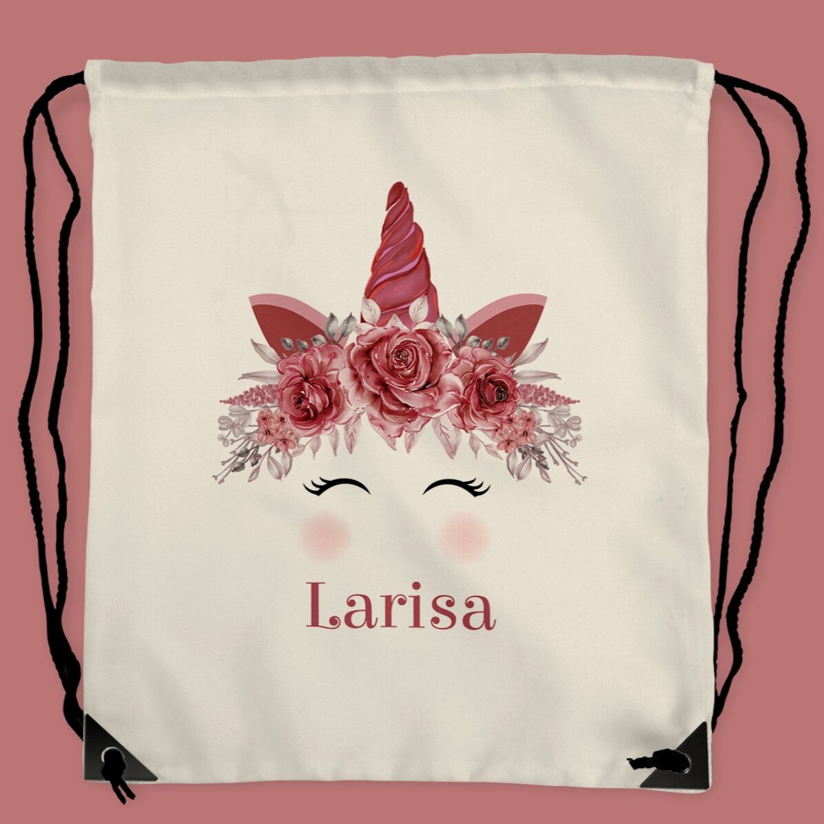 Zaino personalizzato con scritta - Unicorno
